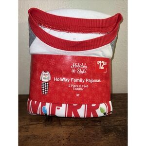 Toddler 2pc Pj Set Holiday Style‎ Holiday Family Pajamas New Size 3T